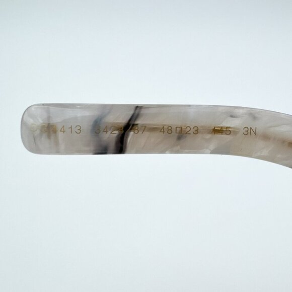 D&G DG4413 342887 BRAND NEW Sunglasses Grey Marble Grey Square Unisex - Picture 10 of 11